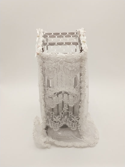 Canopy Crib, Mahogany, Dressed