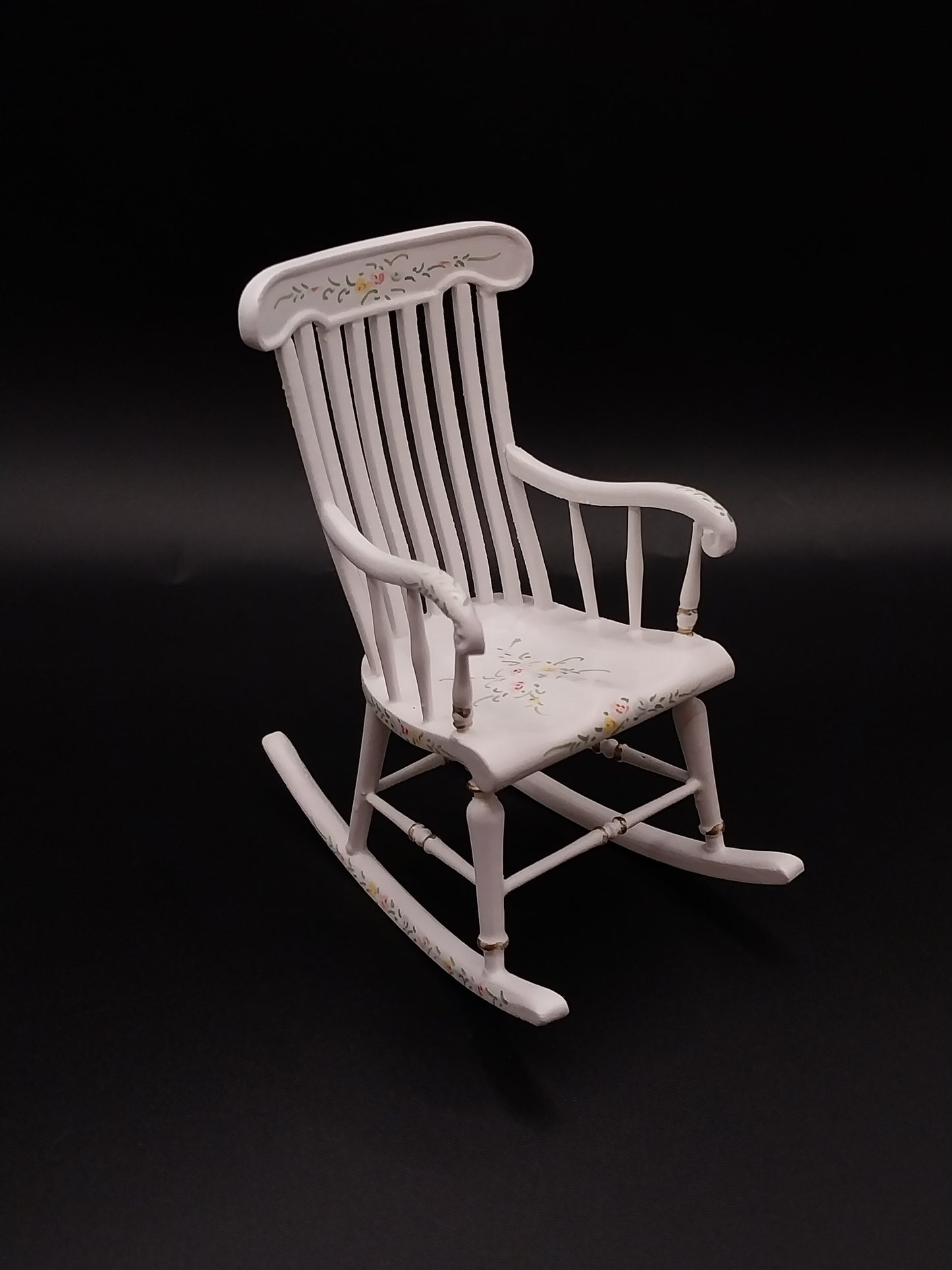 CBB1210, Sweet Times Rocking Chair, White, Handpainted