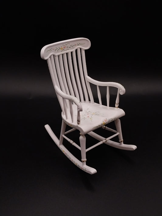 CBB1210, Sweet Times Rocking Chair, White, Handpainted