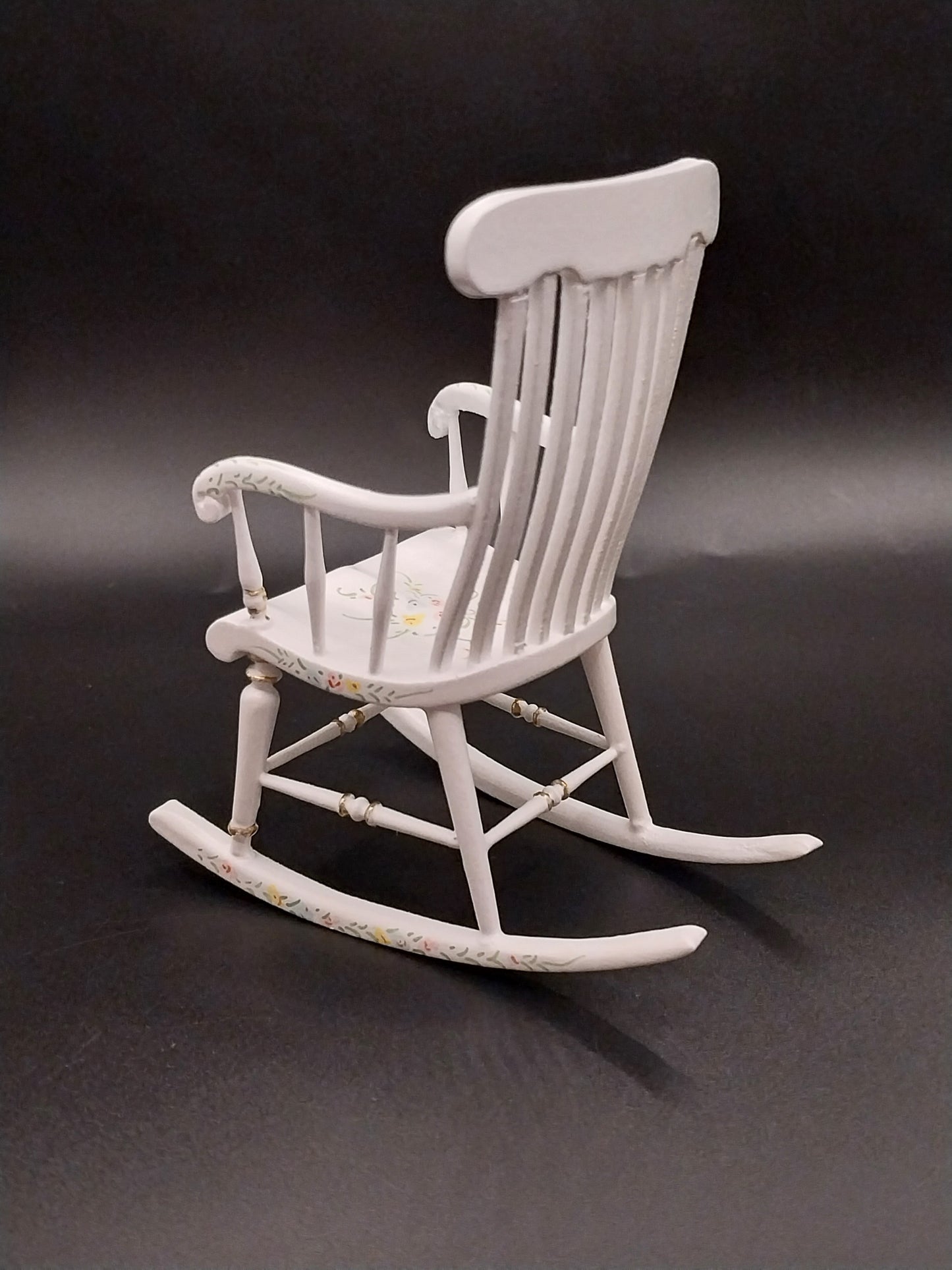 CBB1210, Sweet Times Rocking Chair, White, Handpainted