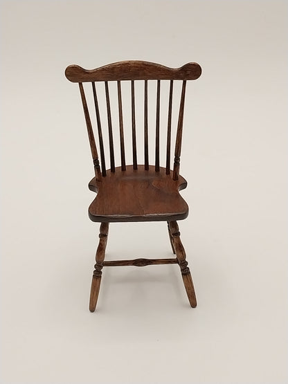 Set of 4 Windsor Chairs, Walnut, Handmade