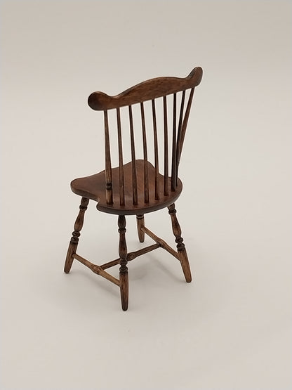 Set of 4 Windsor Chairs, Walnut, Handmade