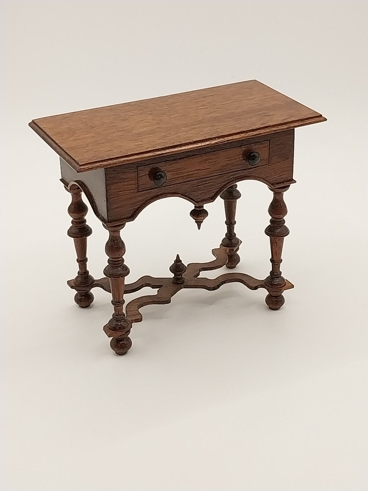 Jacobean Bedside Table, Walnut