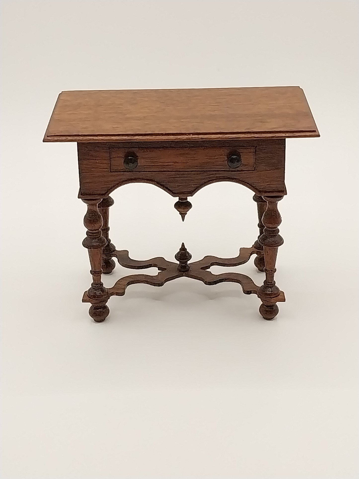 Jacobean Bedside Table, Walnut