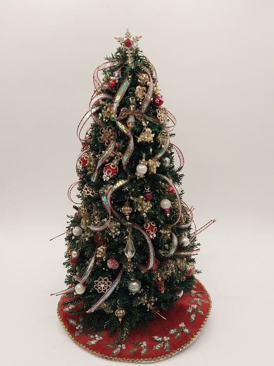 Christmas Tree With Skirt, One Of A Kind