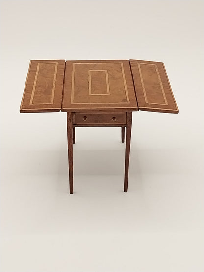 Inlay Pembroke Dropleaf Table, Burlwood, A