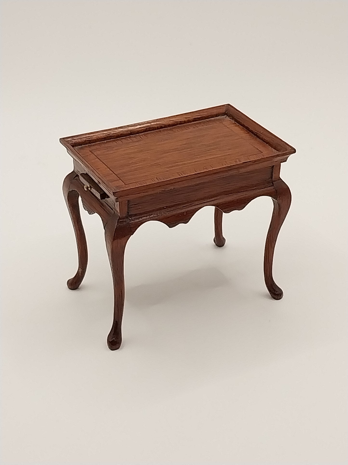 Queen Anne Tea Table, Inlaid Mahogany