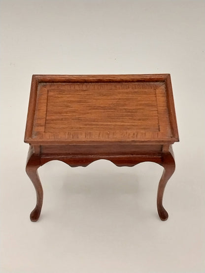 Queen Anne Tea Table, Inlaid Mahogany
