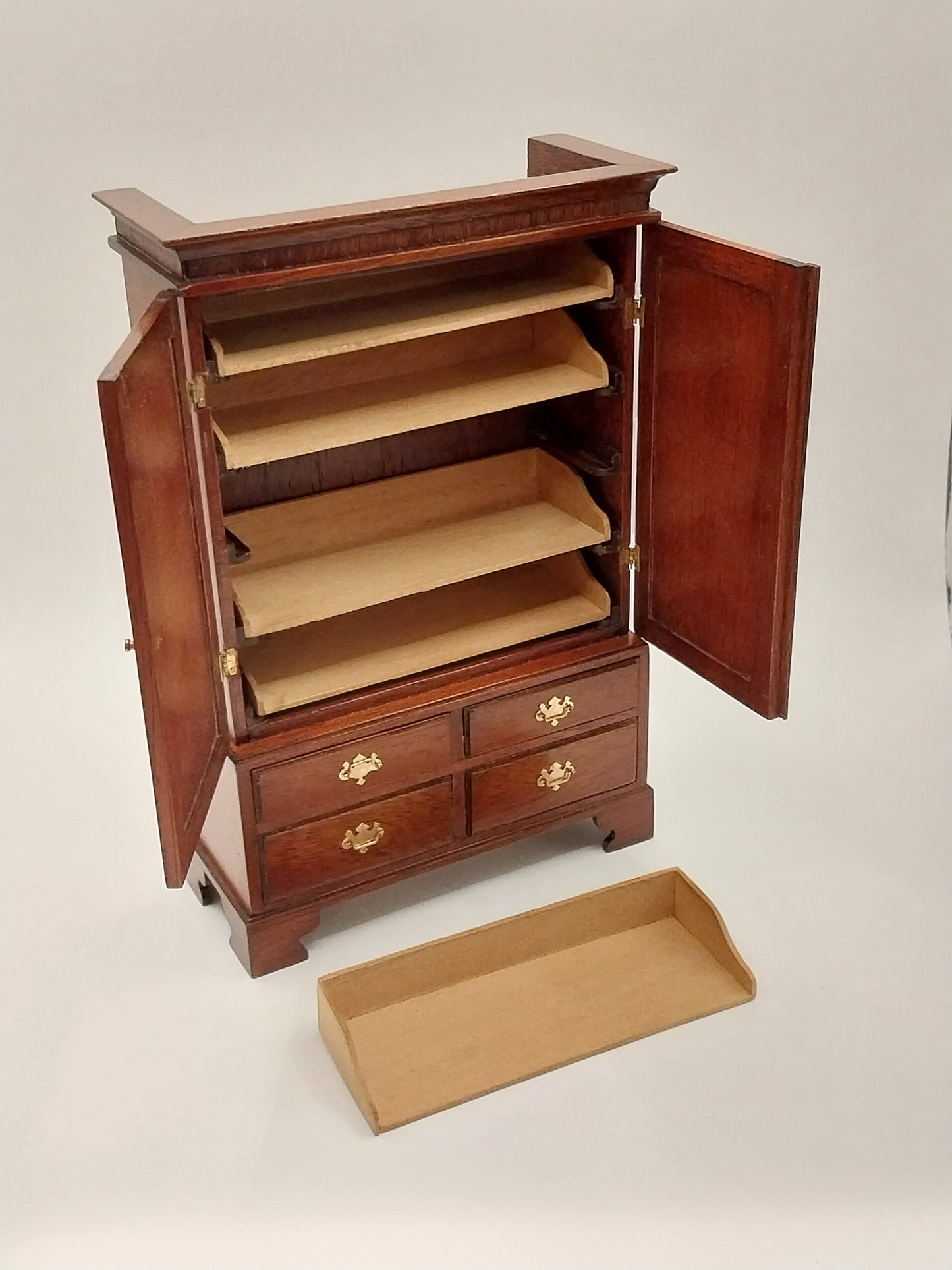 Linen Press Cabinet, Cherry