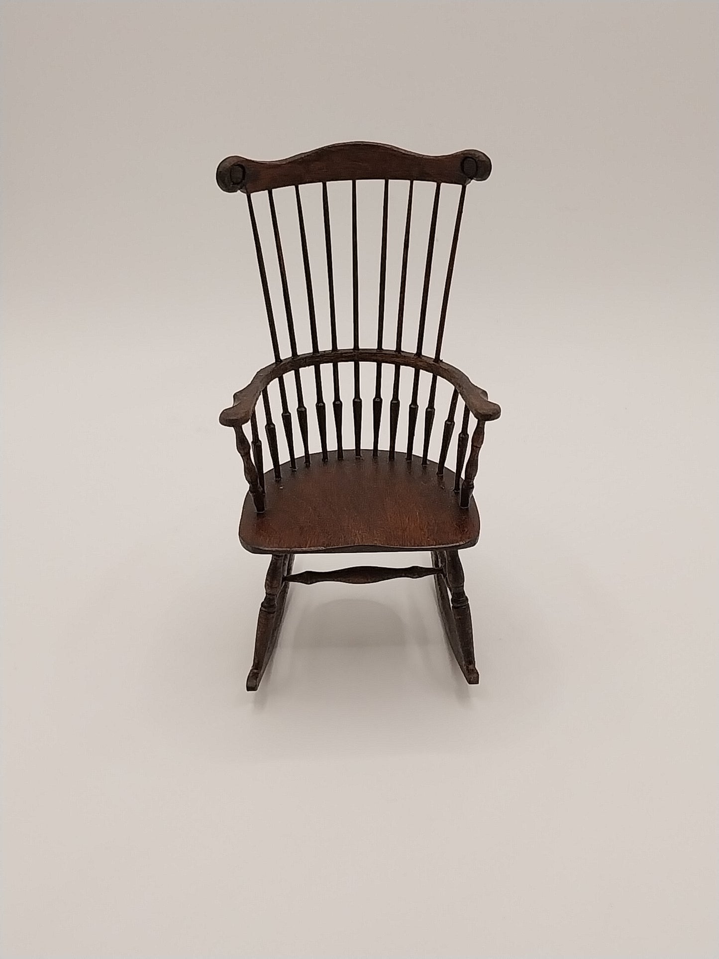 Double Comb Back Rocking Chair, Walnut