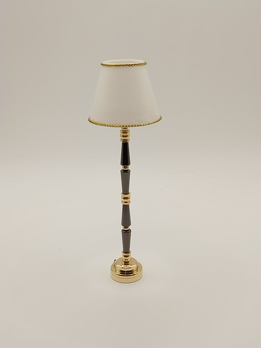 Floor Lamp Brass & Black, LED