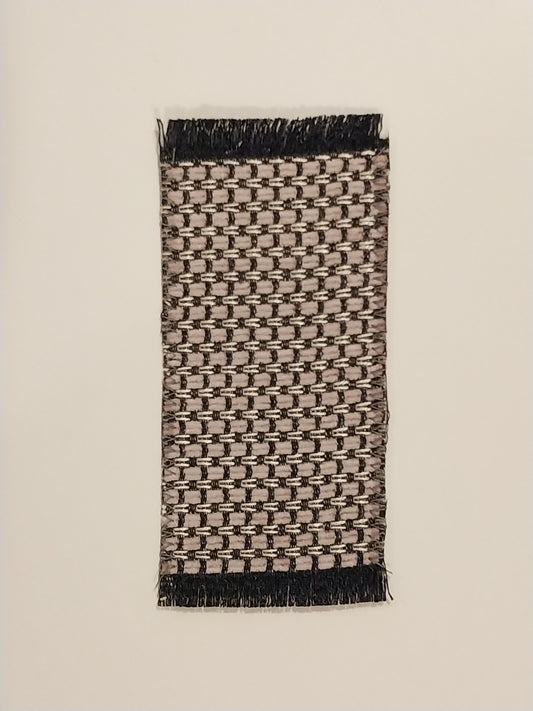 Small Rag Rug in Black & Tans