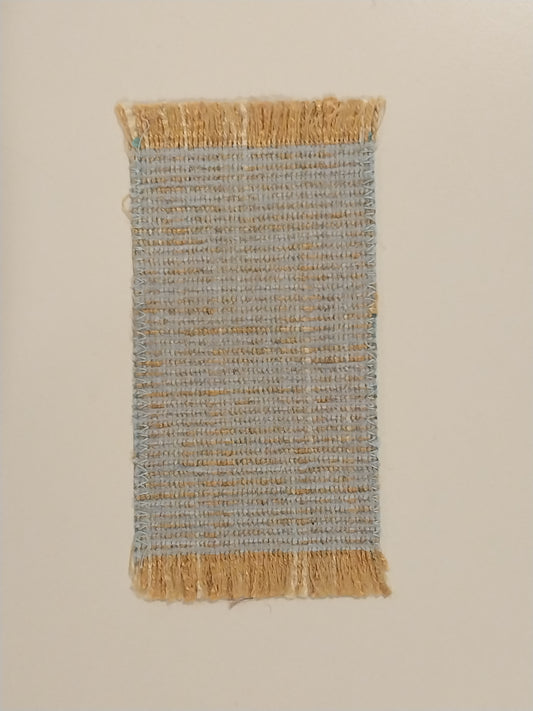 Small Rag Rug, Blue & Golds