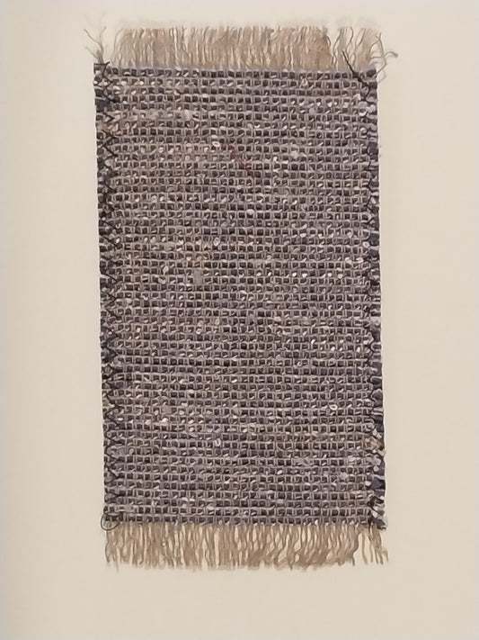 Small Rag Rug, Tans & Navy