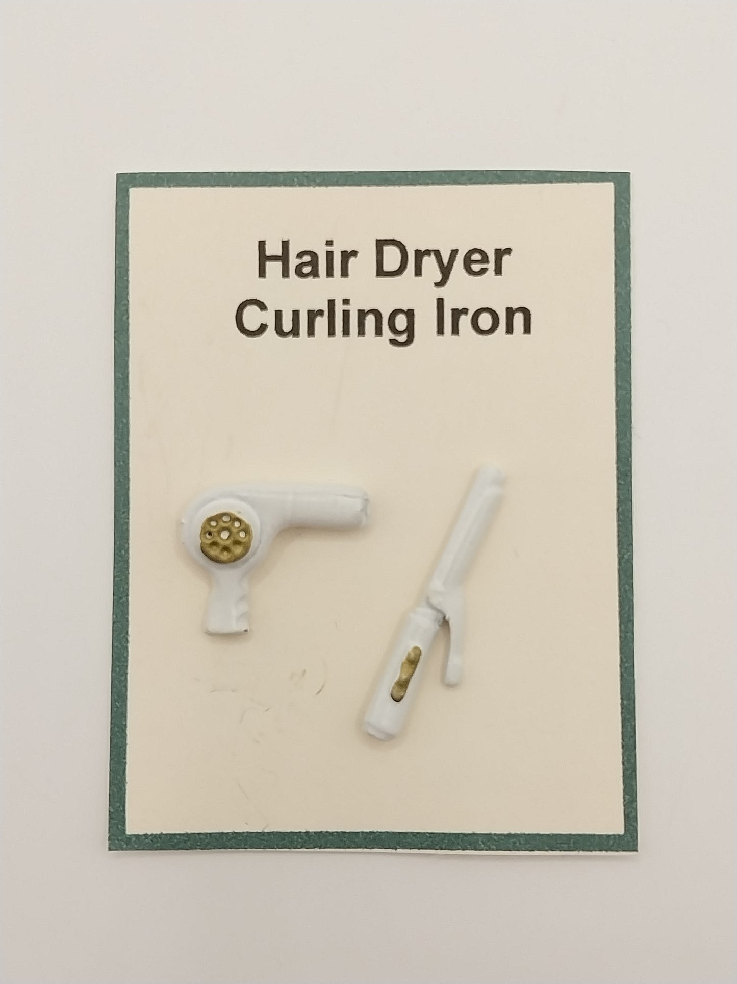 Hair Dryer & Curling Iron, White