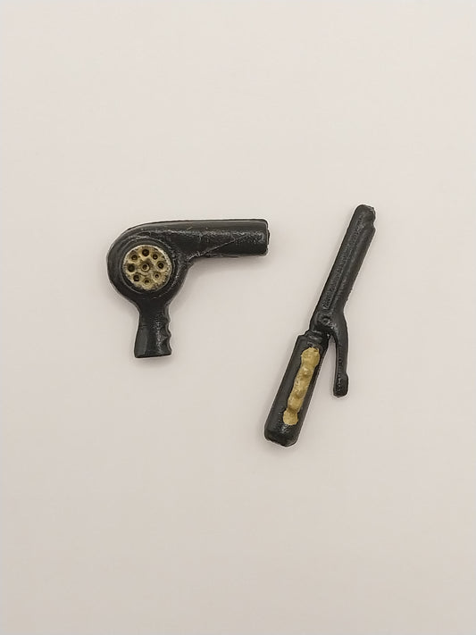 Hair Dryer & Curling Iron, Black