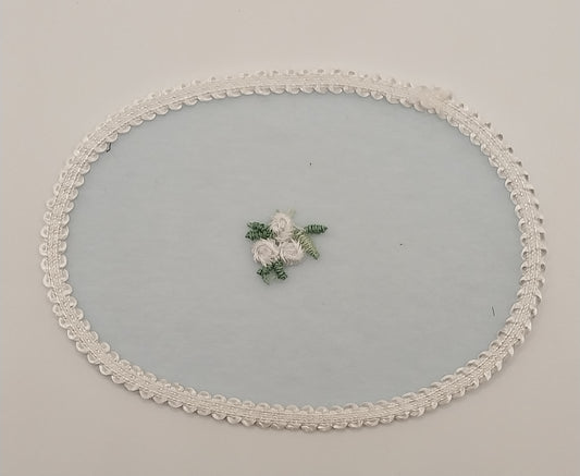 Bath Rug, Oval, Blue