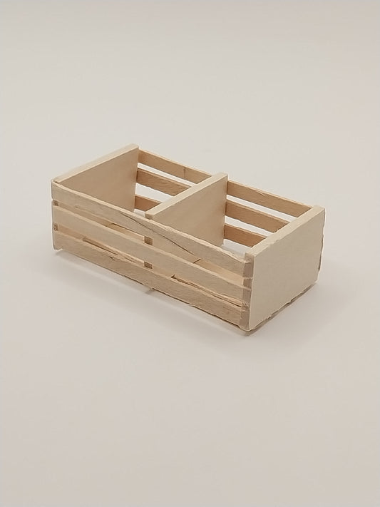 Double Wooden Crate, 1pc