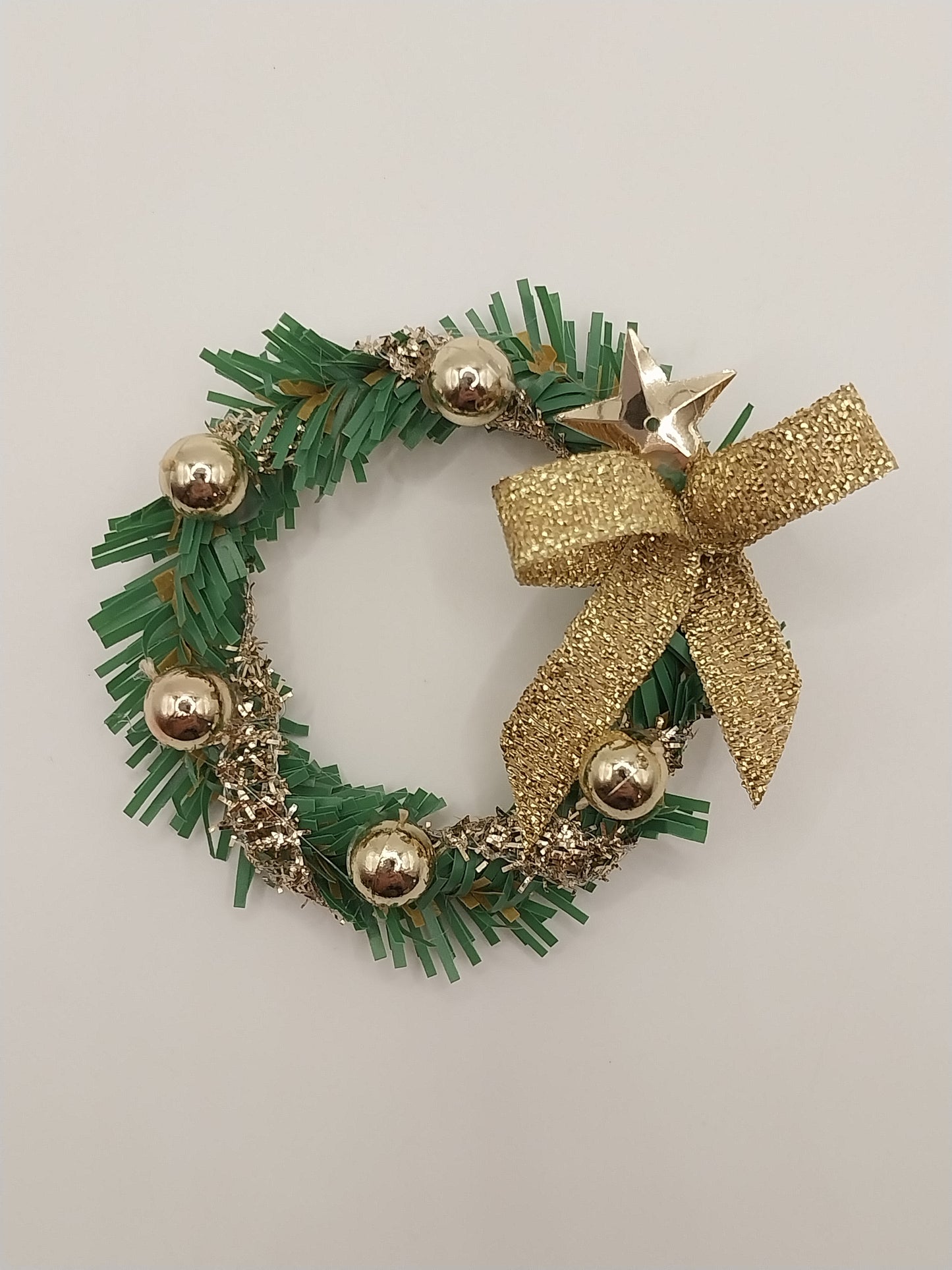 Christmas Wreath, Gold Star