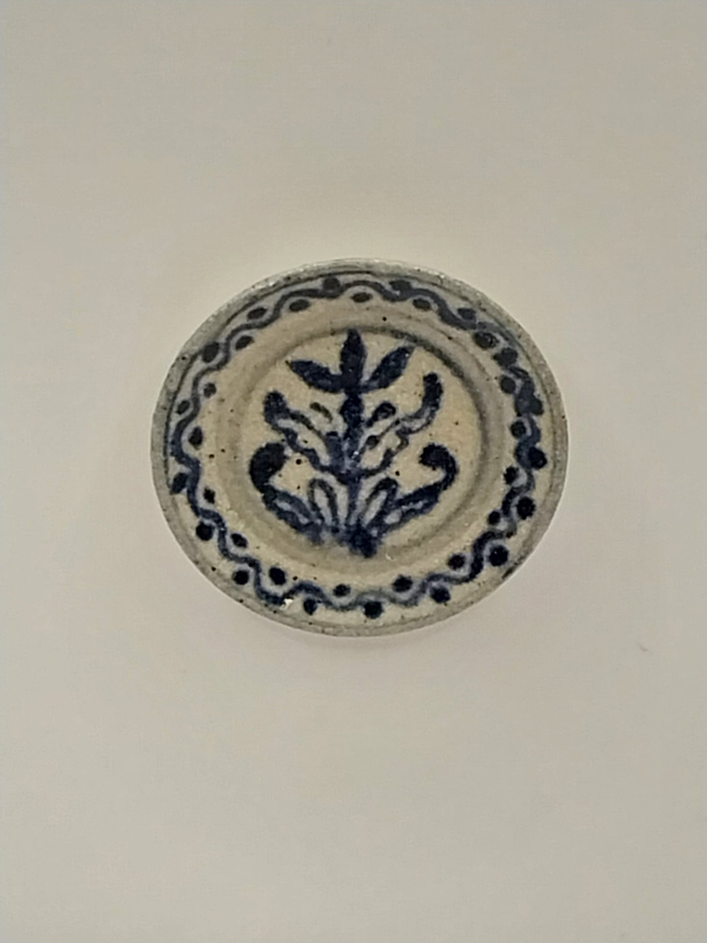 Stoneware Plate, Floral