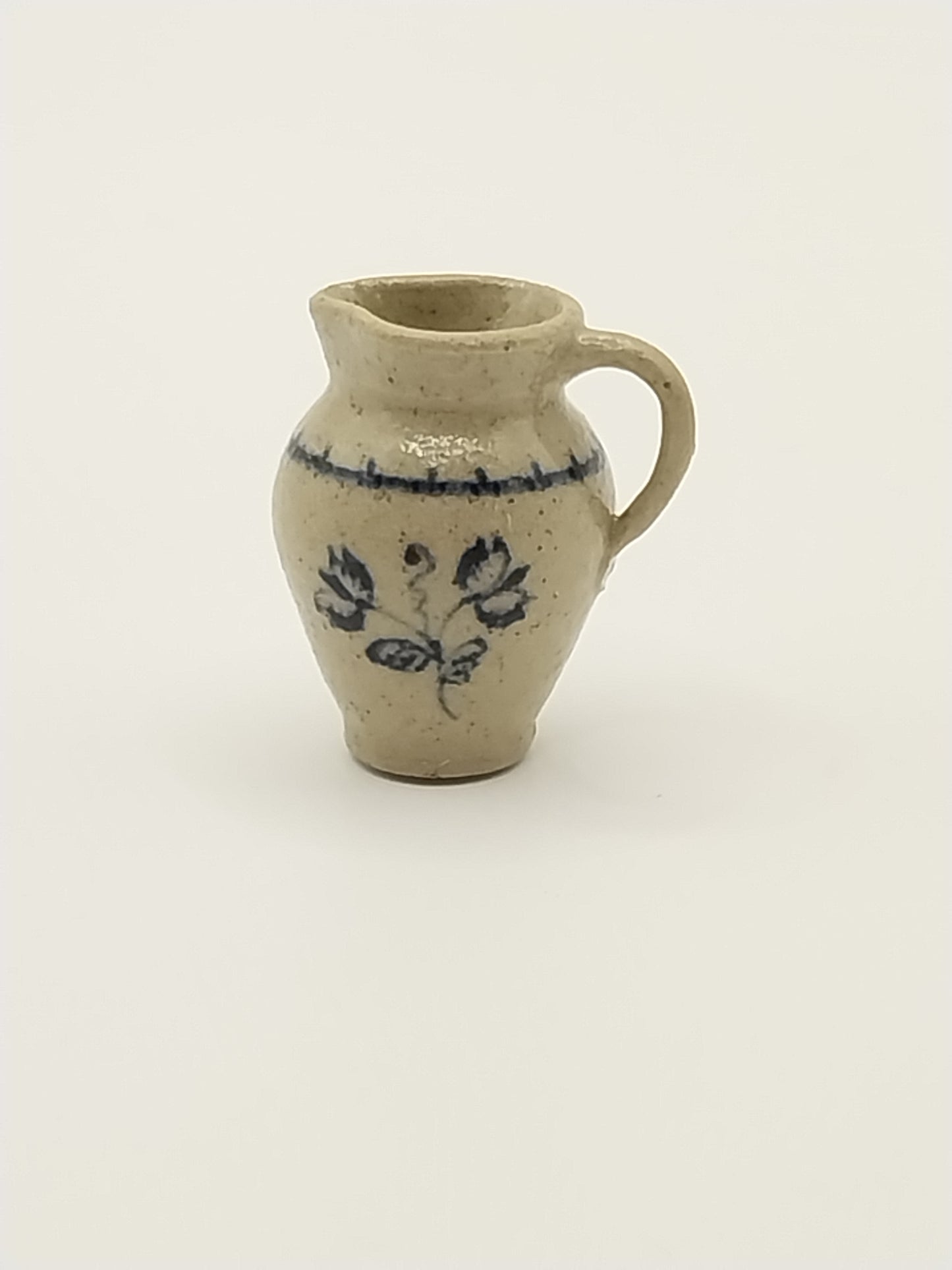 Stoneware Pitcher, Flowers