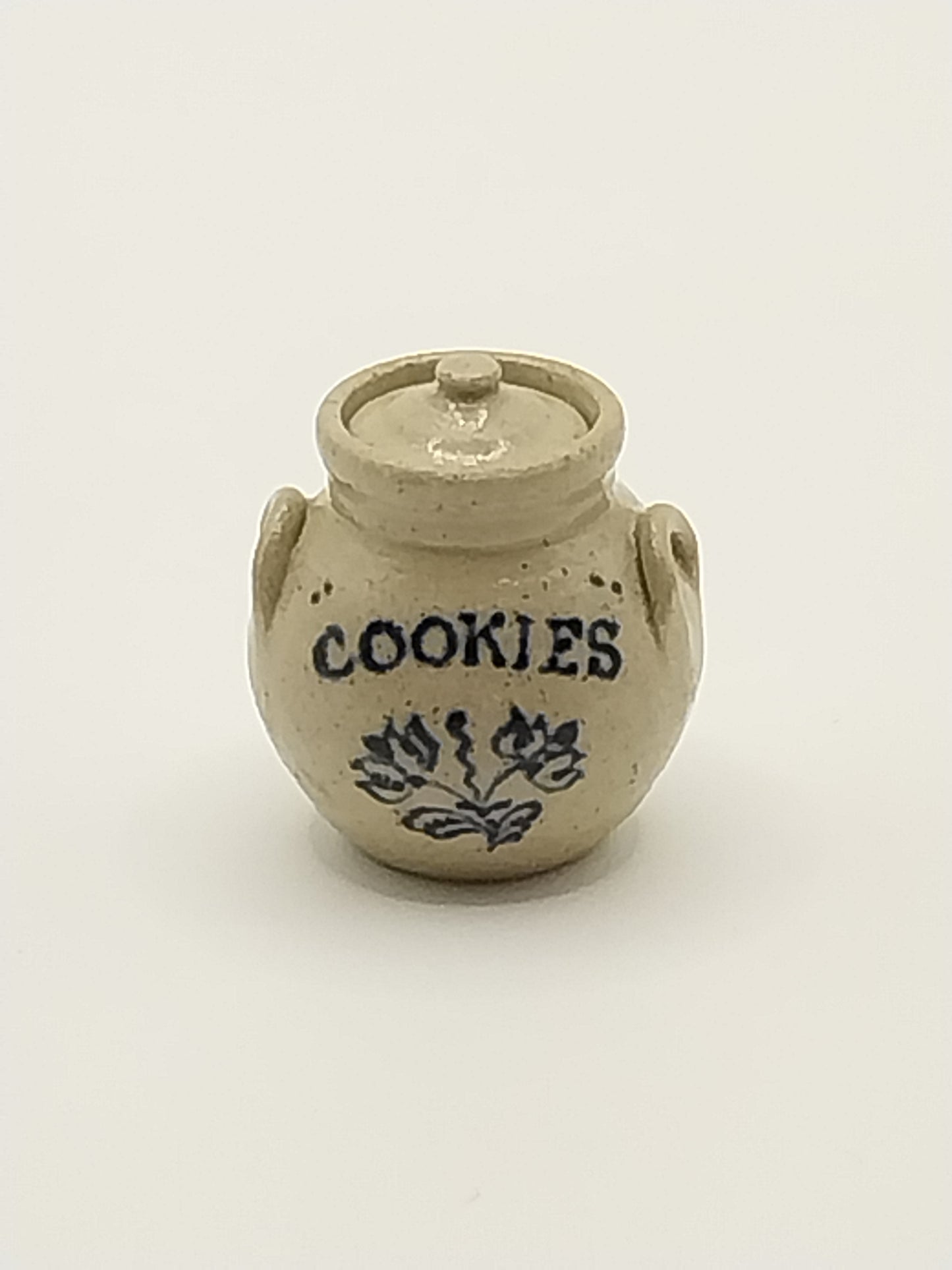 Stoneware Cookie Jar, Floral