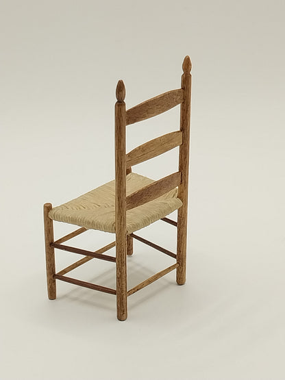 Ladderback Chair With Rush Seat, Handmade