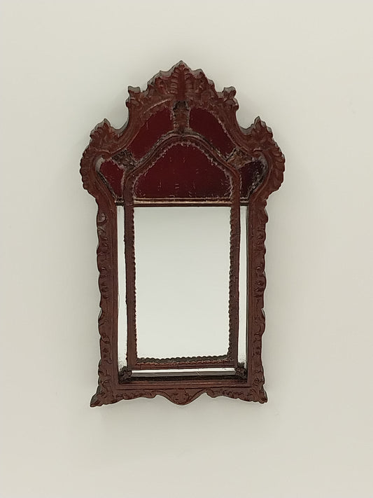 CEA305, Carved Fireplace Mirror, Mahogany