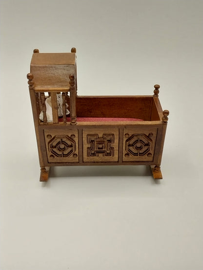 CEA314, Tudor Cradle, Walnut