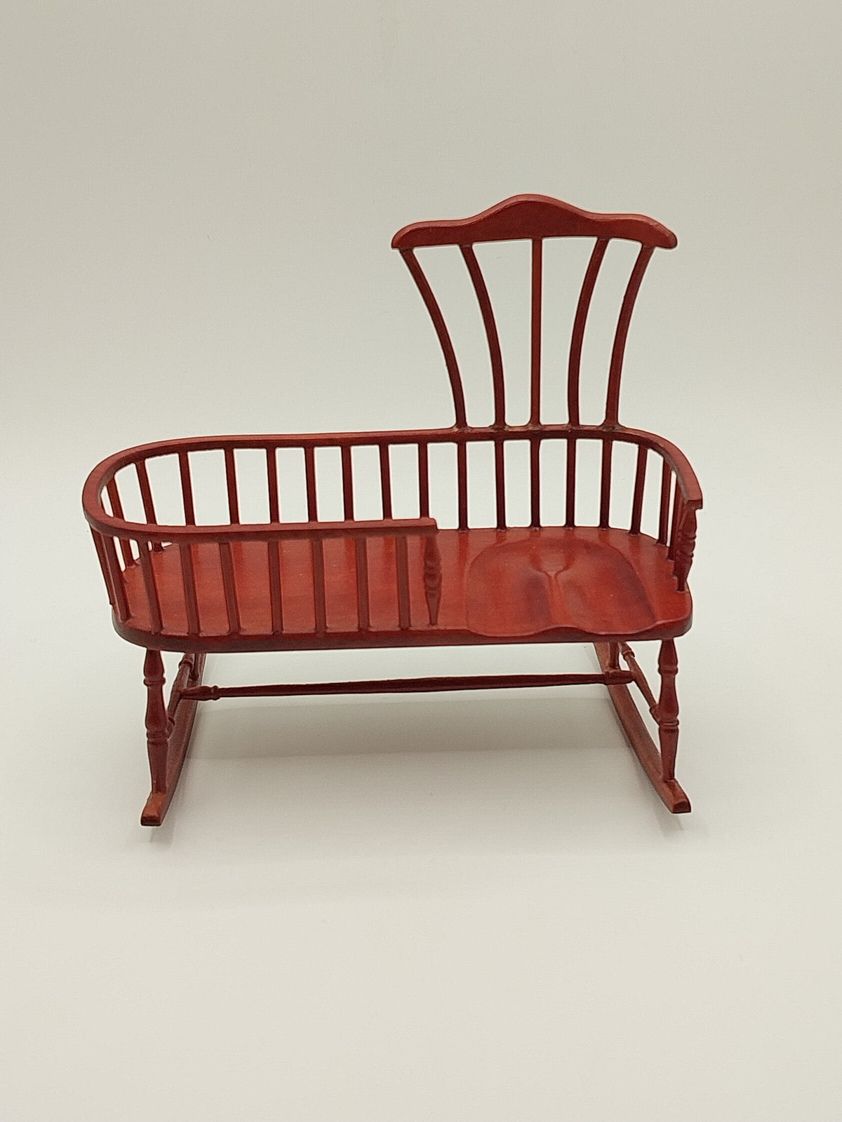 CEA315, Windsor Nanny Rocker, Mahogany – Miniature Designs, Inc.