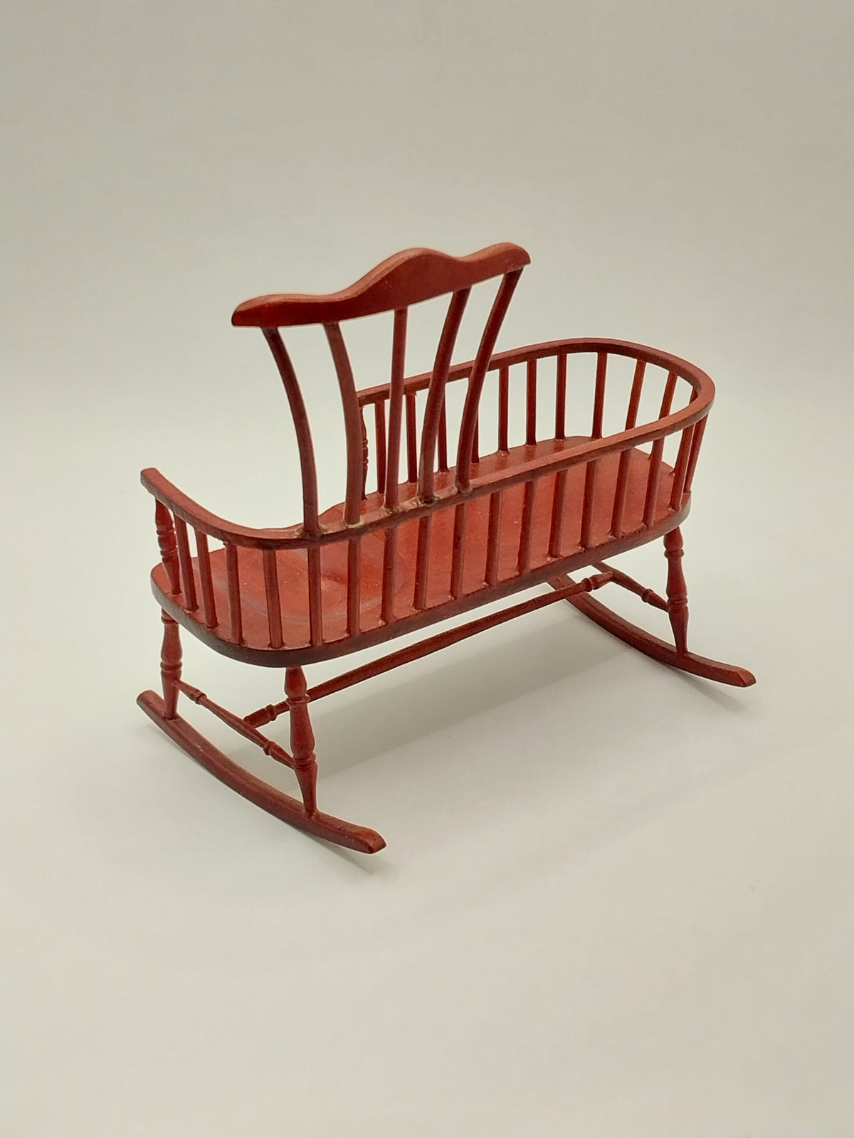 CEA315, Windsor Nanny Rocker, Mahogany – Miniature Designs, Inc.