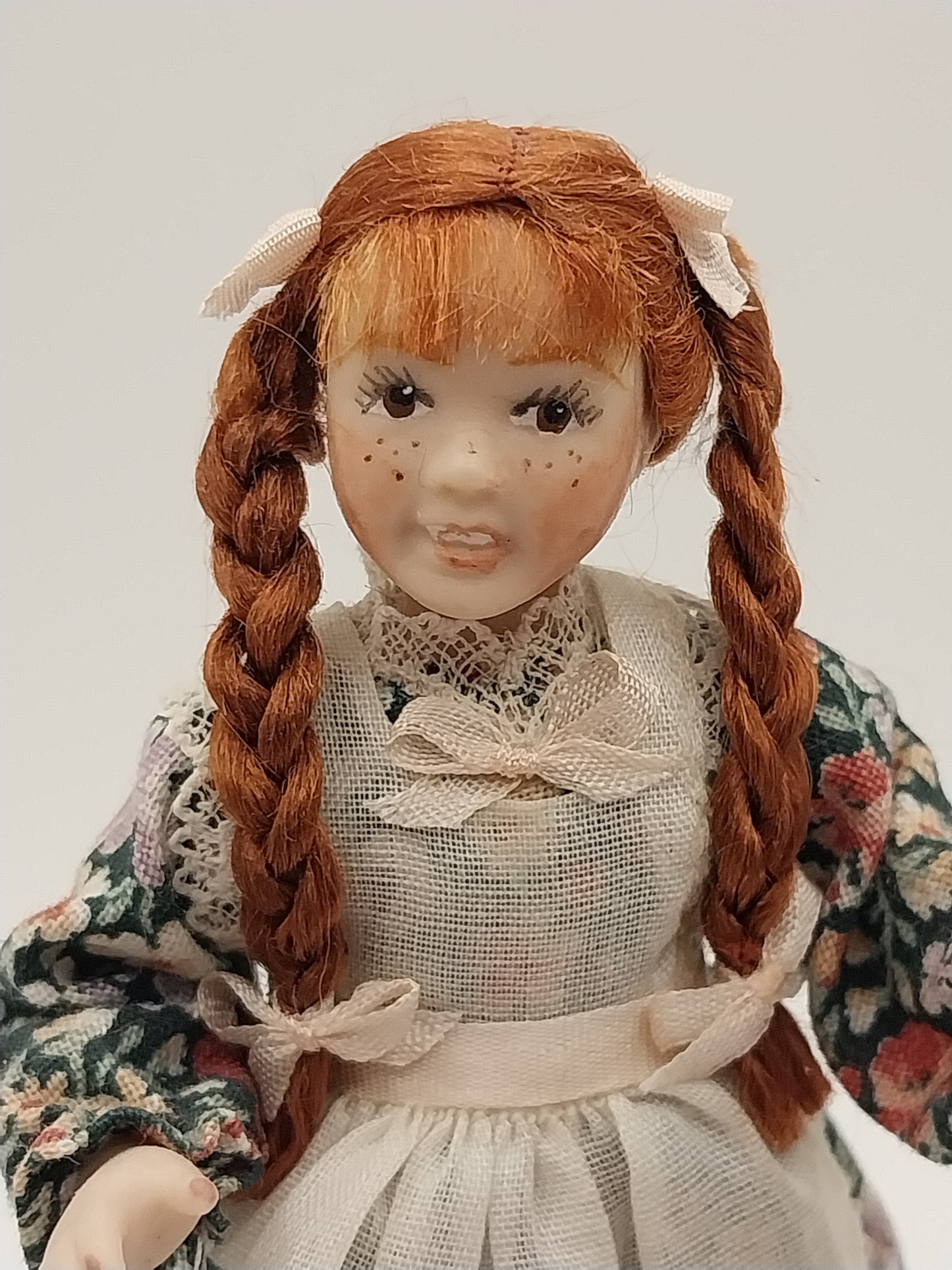 Red Head Girl Doll With Vegetable Basket