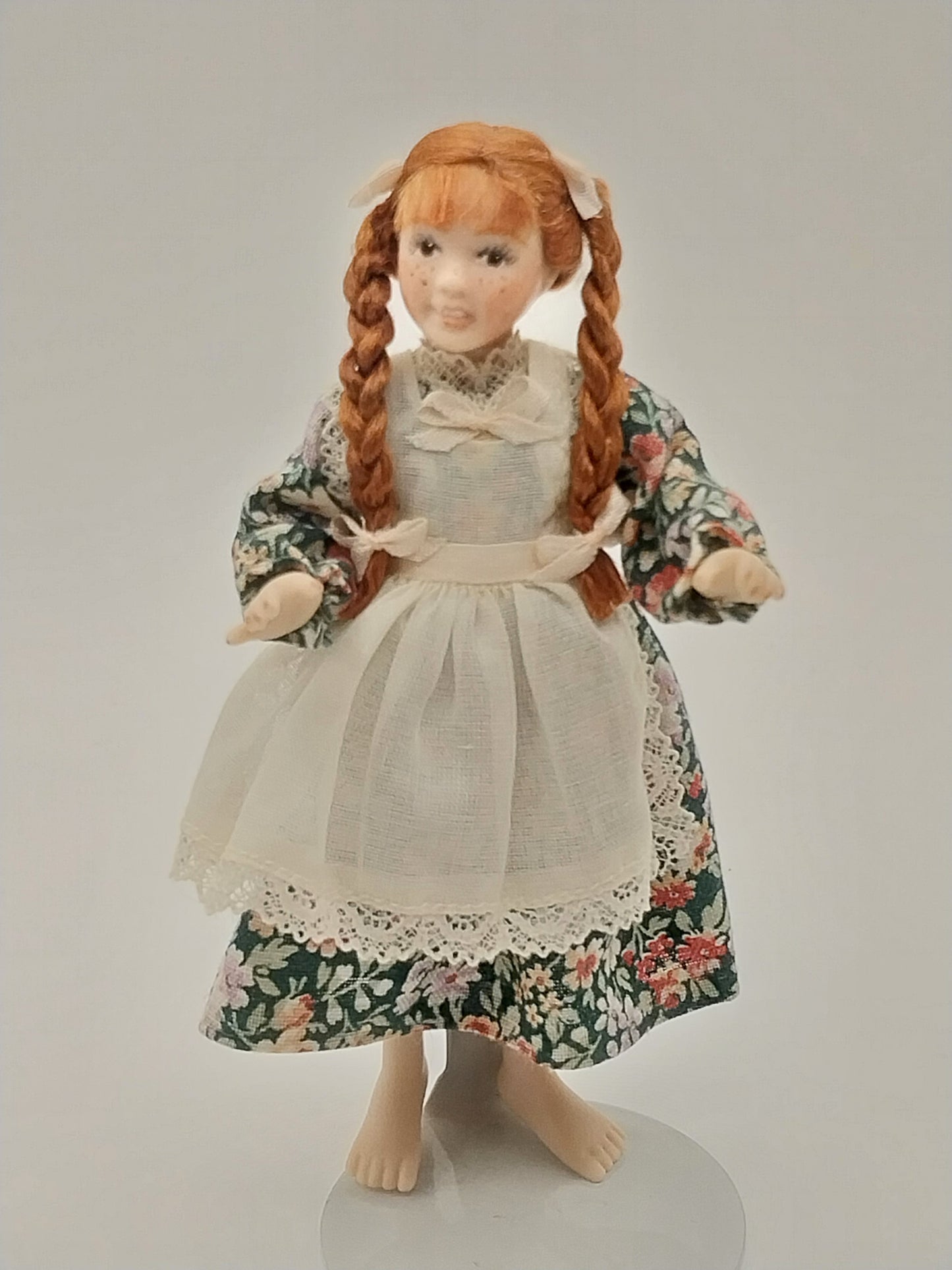 Red Head Girl Doll With Vegetable Basket