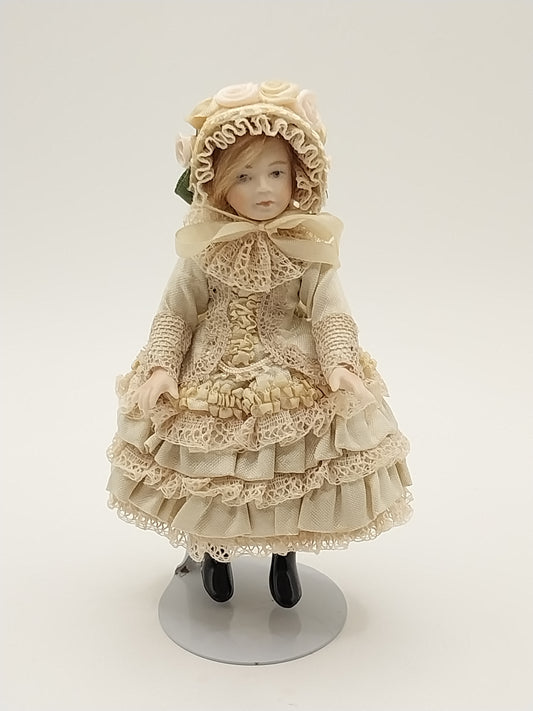 Victorian Girl Doll, Ecru