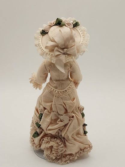 Victorian Lady Doll In Pink Hat