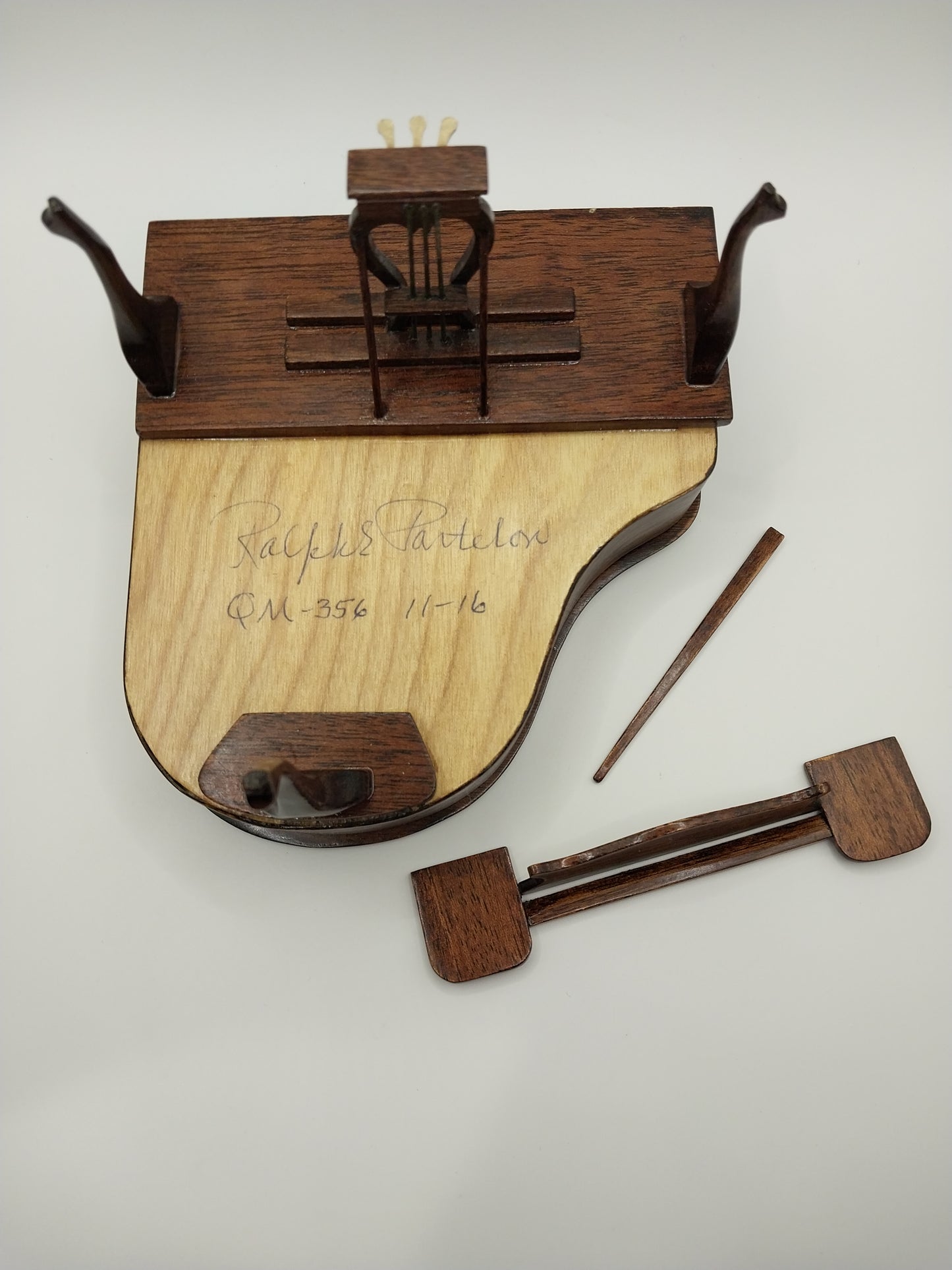 Queen Anne Baby Grand Piano & Stool, Ralph Partelow