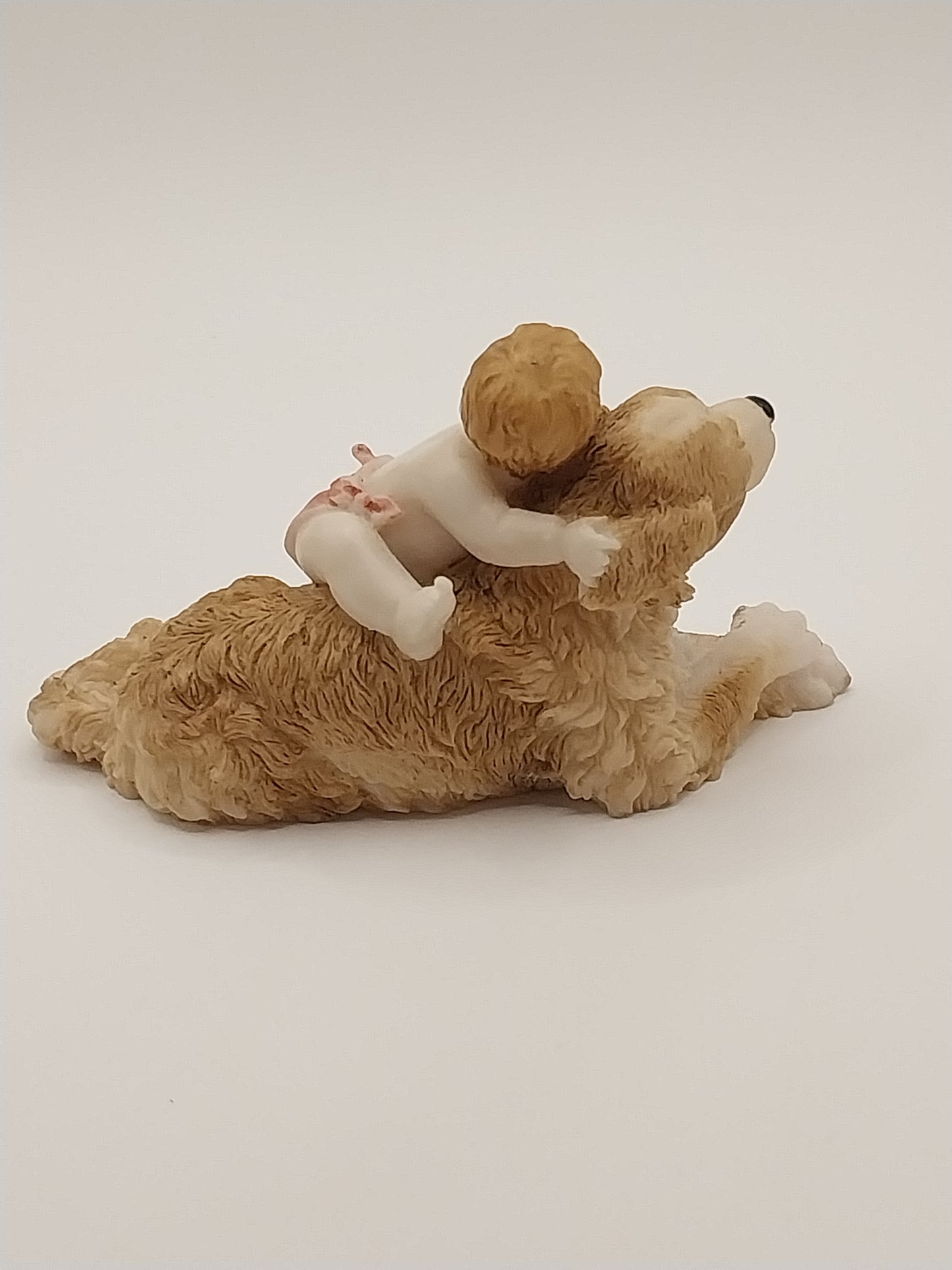 Dog Laying With Baby On Top