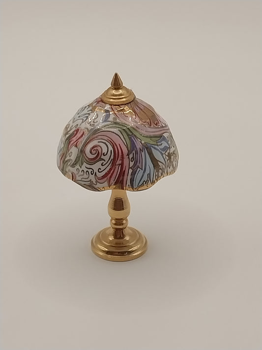 CPW123, Fancy Victorian Porcelain Brass Lamp, Non Working