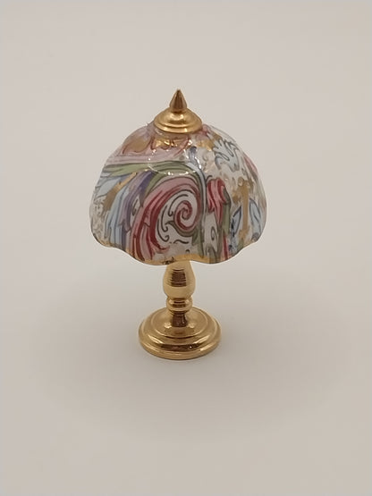 CPW123, Fancy Victorian Porcelain Brass Lamp, Non Working