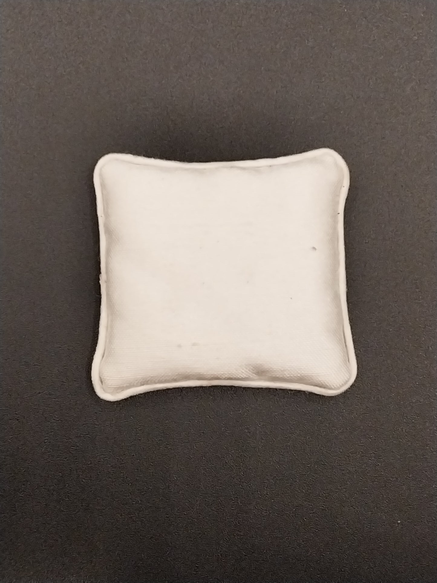 White Pillow With Needlework Rose