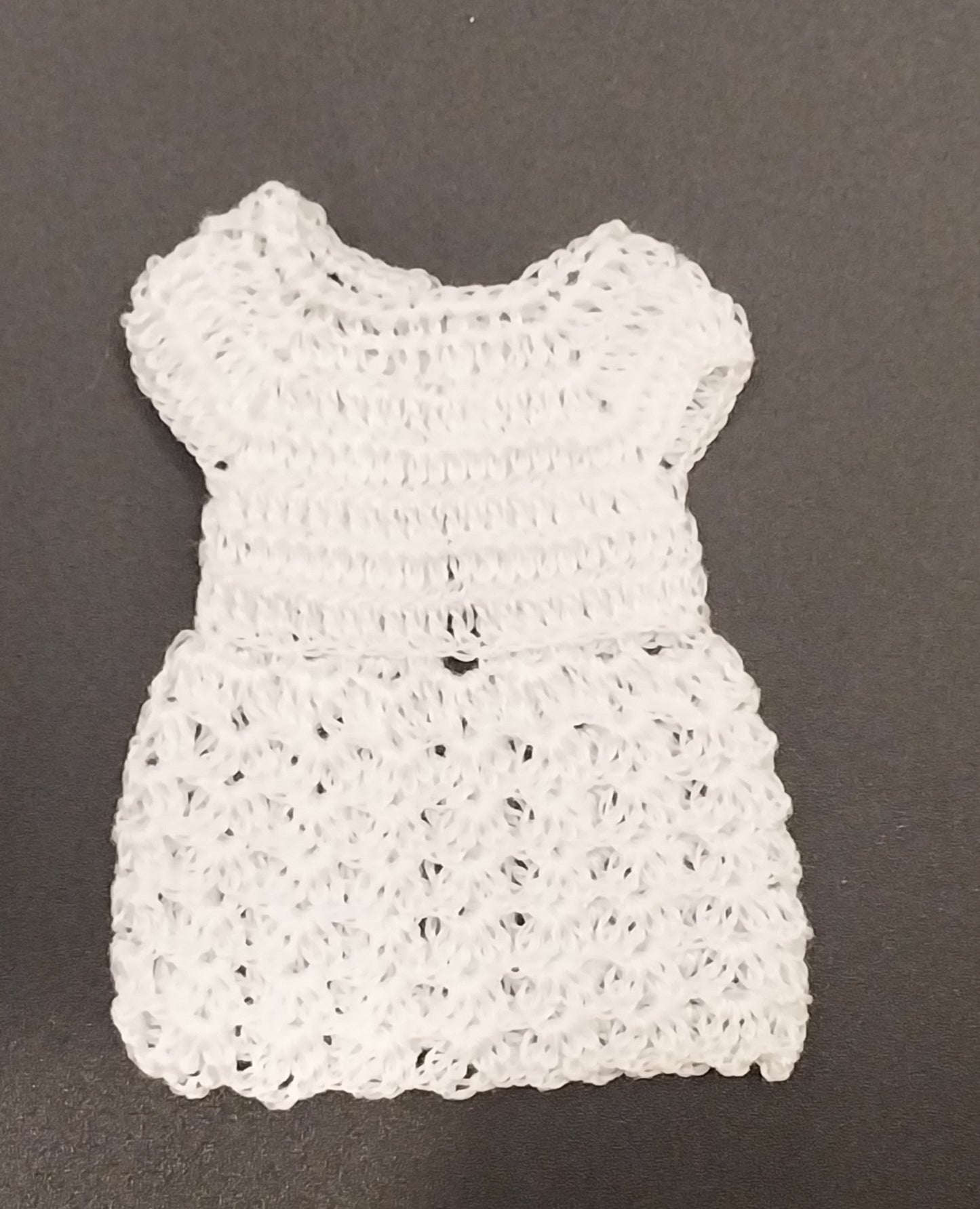 Crochet Girls Dress, White