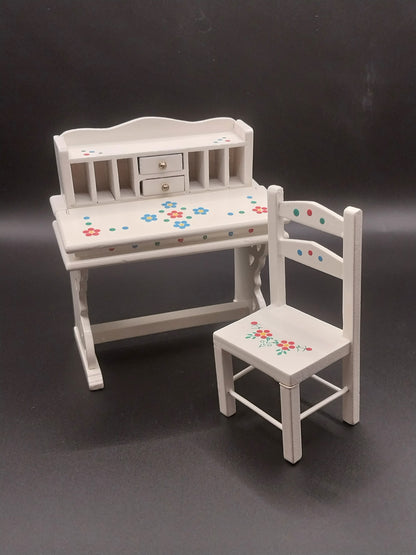 CPW137, Toddler Bedroom Set, Cream Floral, 8pc