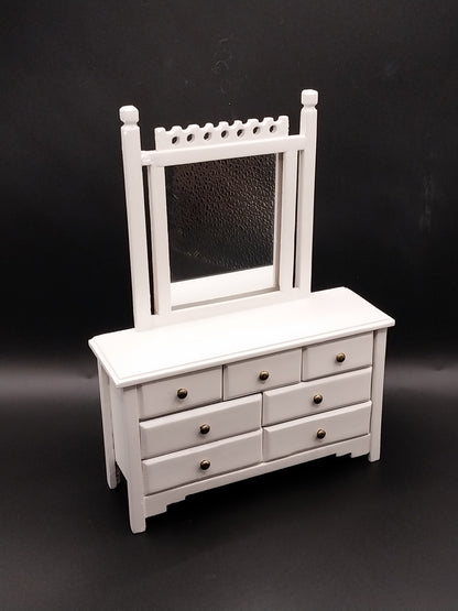 White Dresser With Mirror