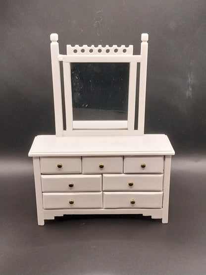 White Dresser With Mirror