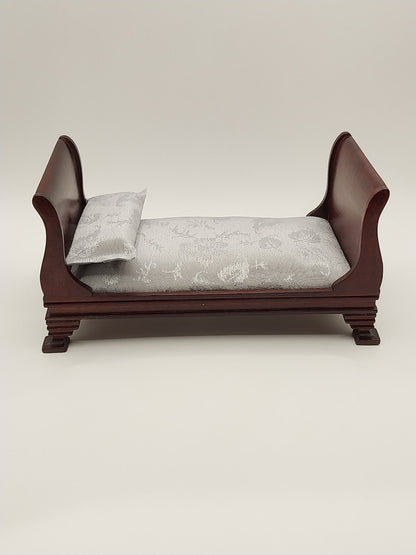 Single Sleigh Bed, Mahogany
