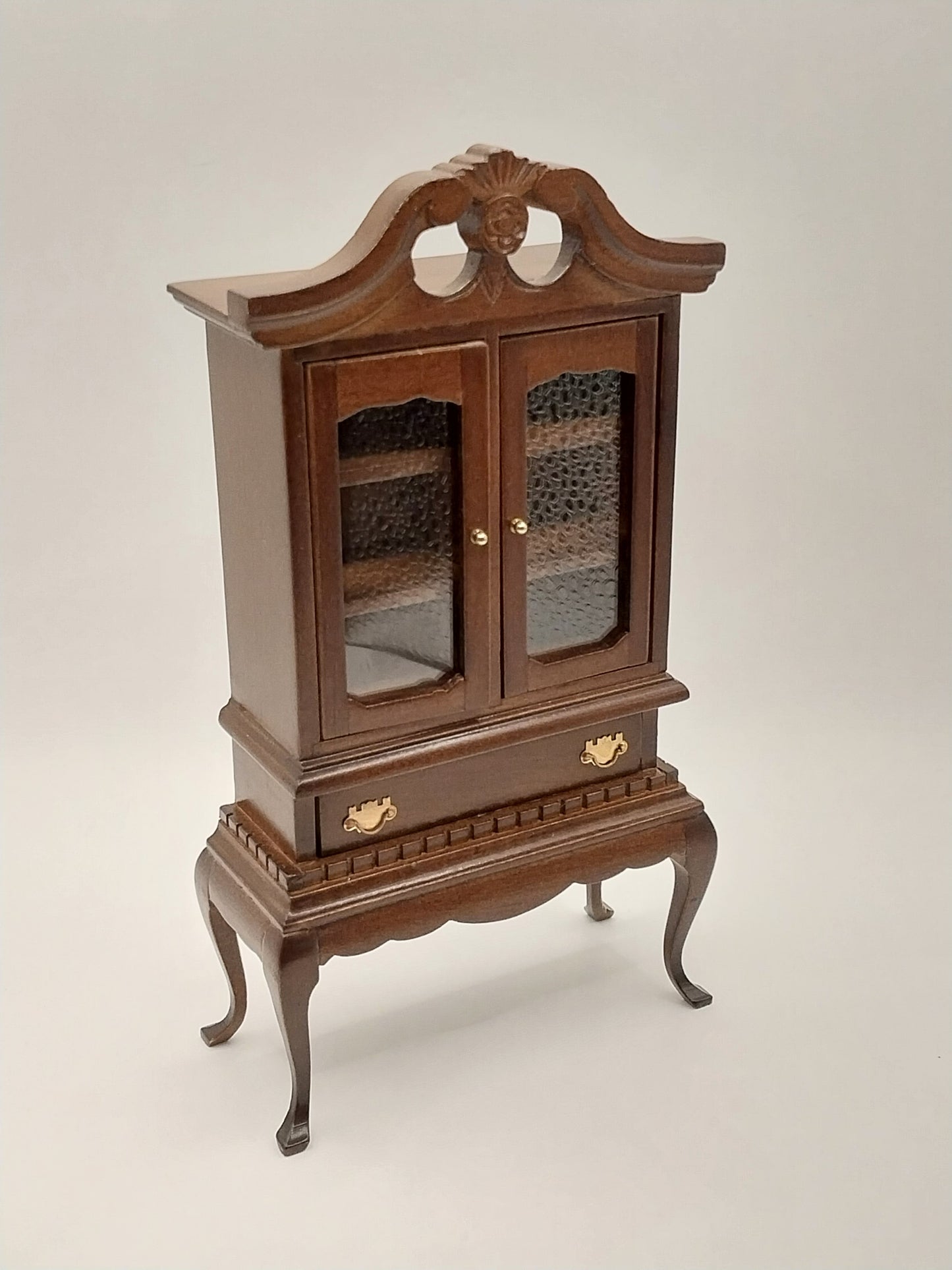 Queen Anne China Cabinet, Walnut