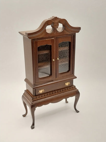 Queen Anne China Cabinet, Walnut