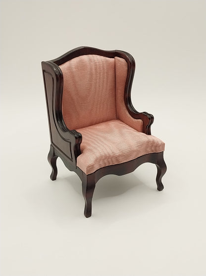 Arm Chair, Mahogany, Pink
