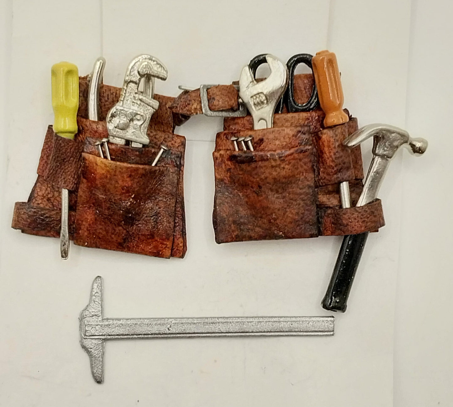 Leather Dual Tool Belt With Tools