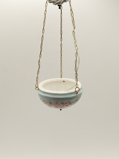 CEA346, Small Dome Overhead Hanging Light, Handpainted